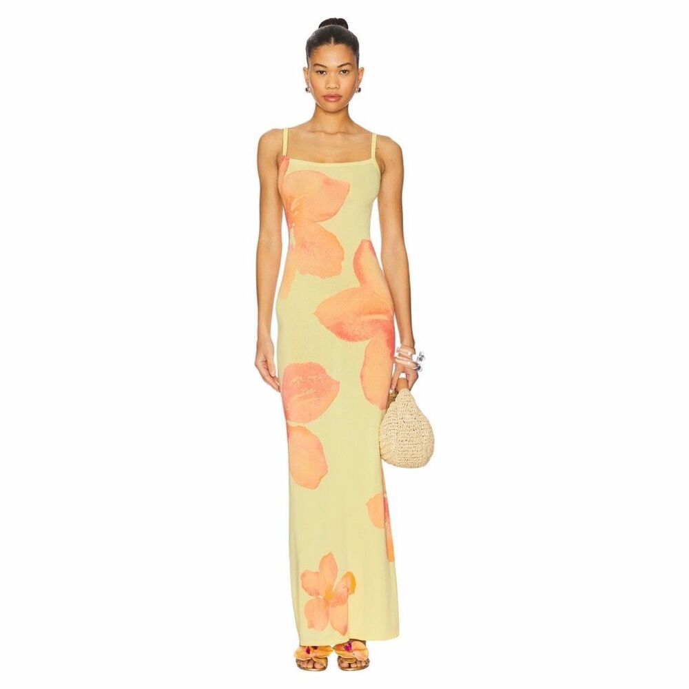 Lovers and Friends Abi Maxi Dress - Size XL - Yellow Multi